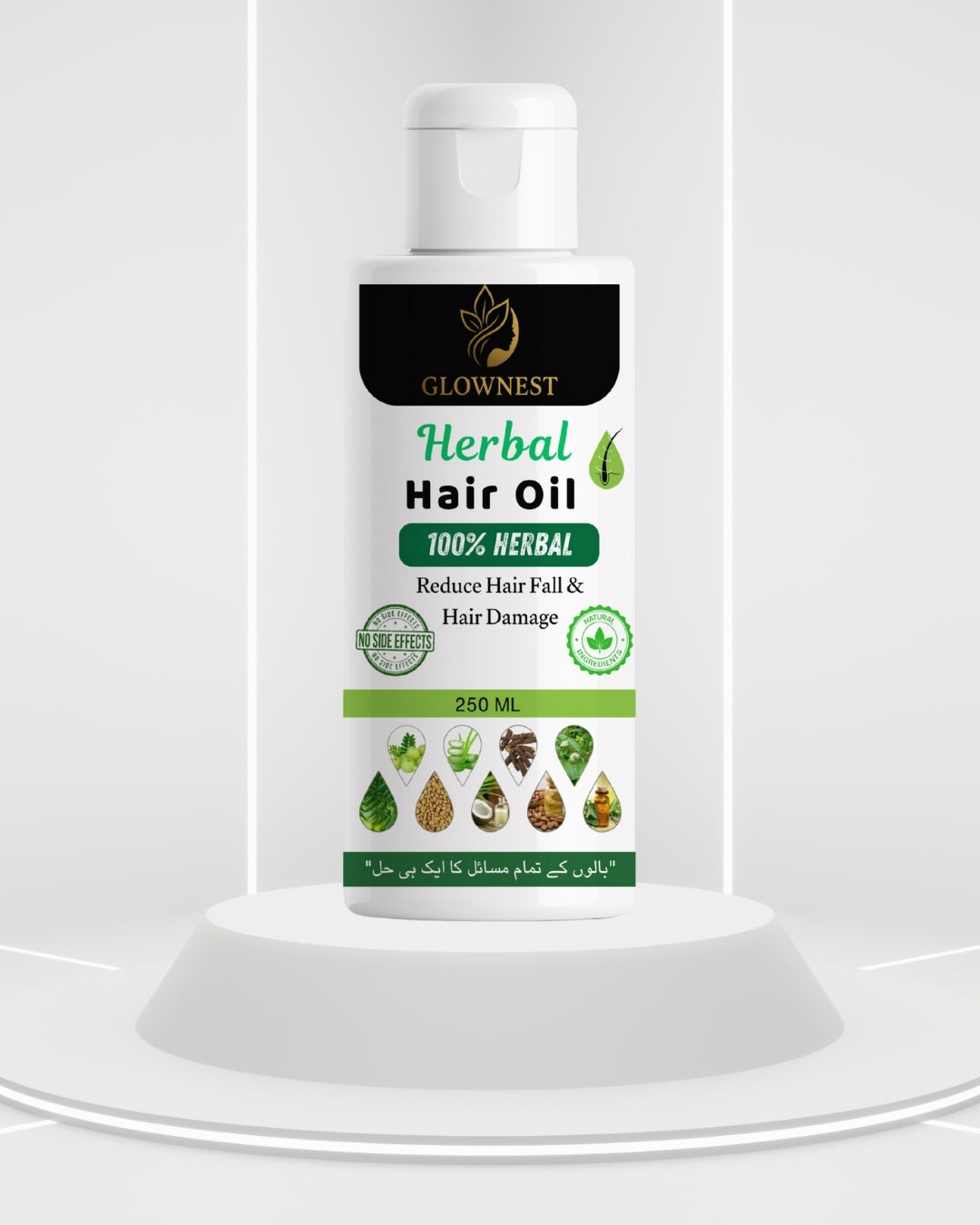 GlowNest Hair Oil Pure Herbal Product Free Cash On Delivery
