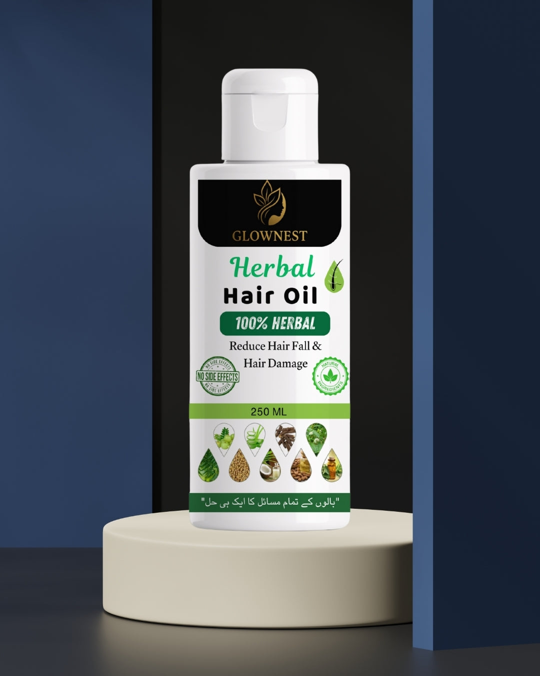 GlowNest Hair Oil Pure Herbal Product Free Cash On Delivery