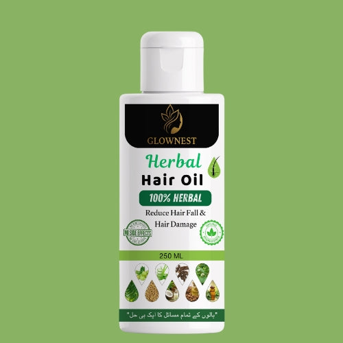 GlowNest Hair Oil Pure Herbal Product Free Cash On Delivery