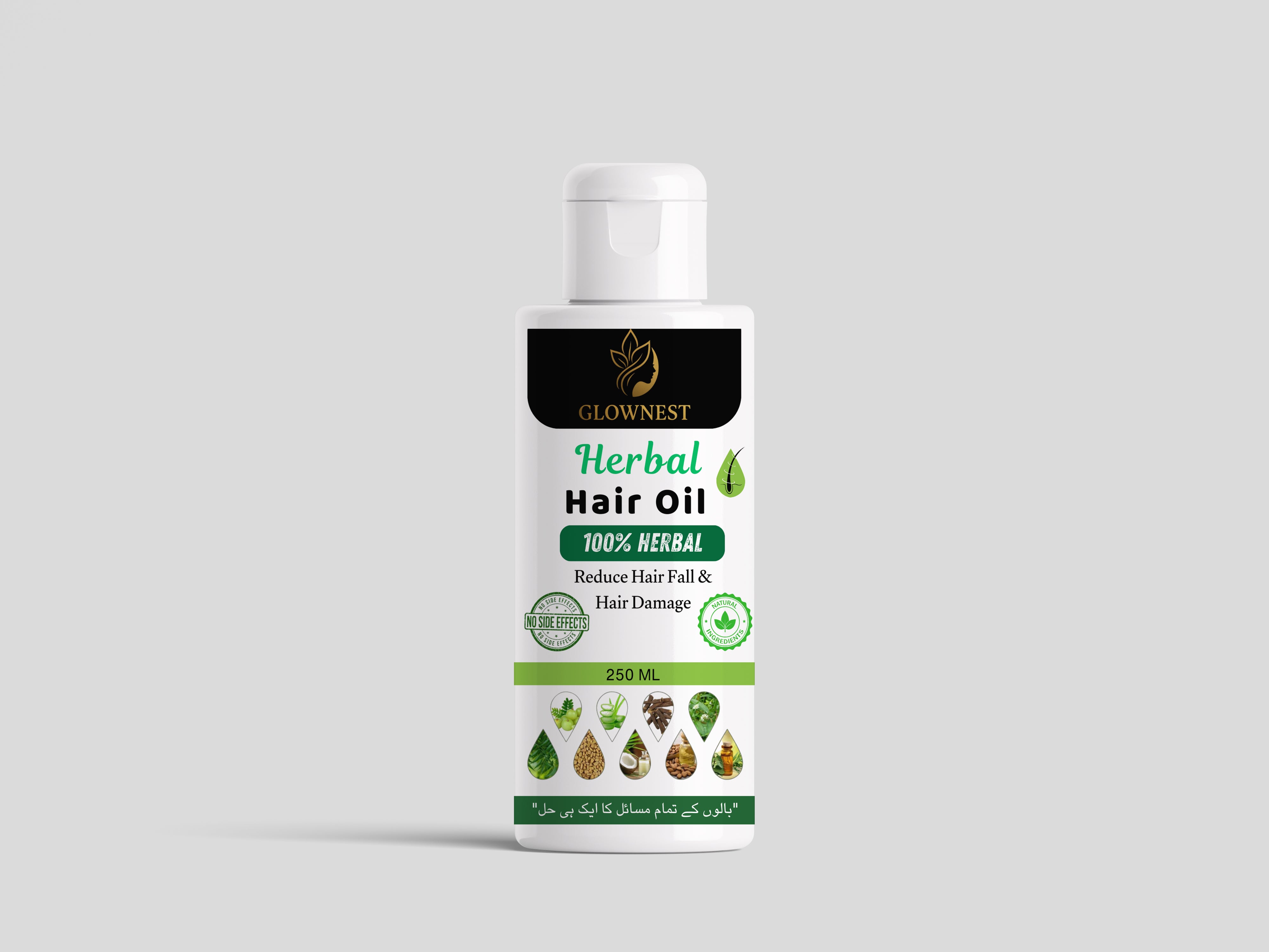 GlowNest Hair Oil Pure Herbal Product Free Cash On Delivery