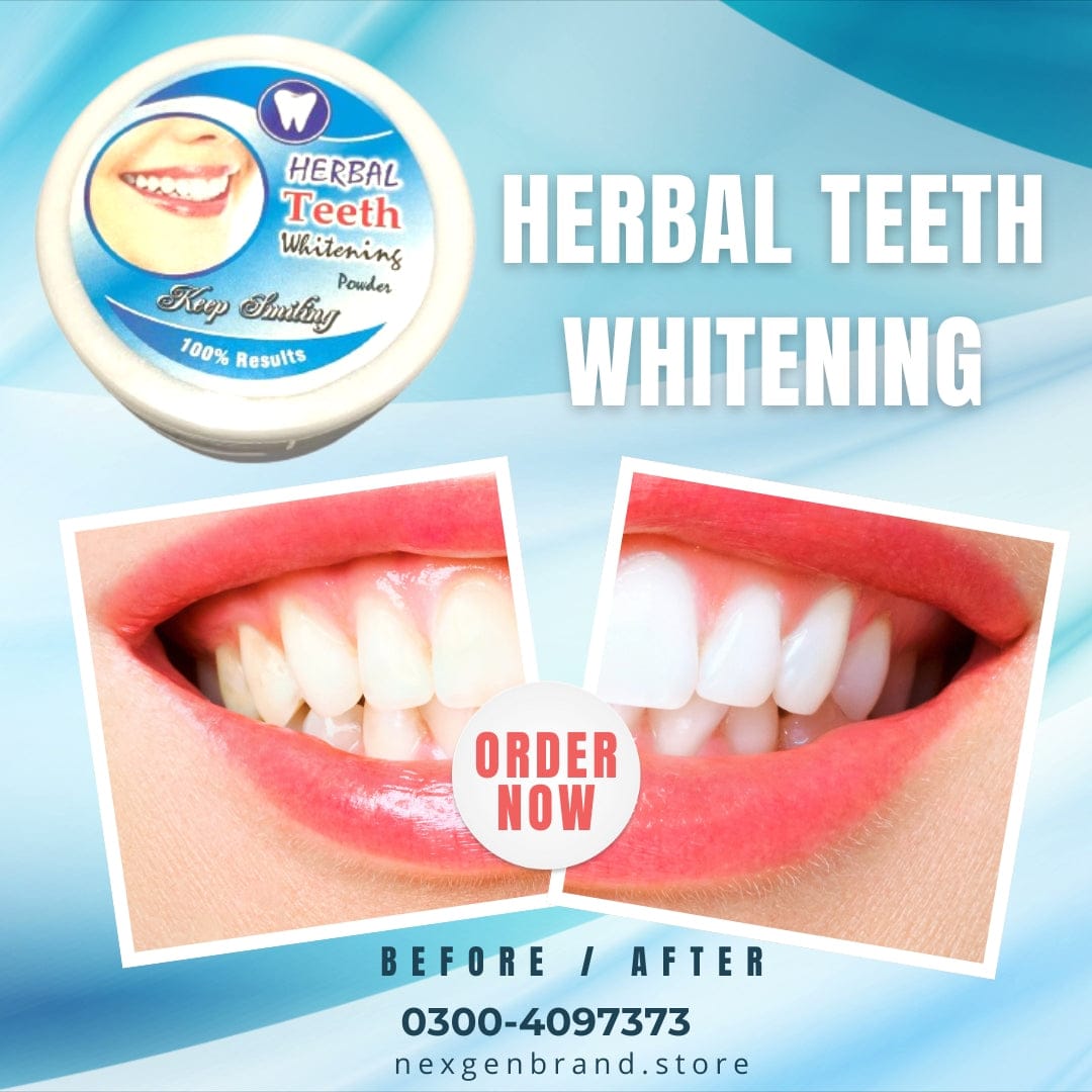 GlowNest Herbal Teeth Whitning Powder with Free Home Delivery