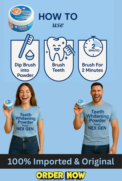 GlowNest Herbal Teeth Whitning Powder with Free Home Delivery